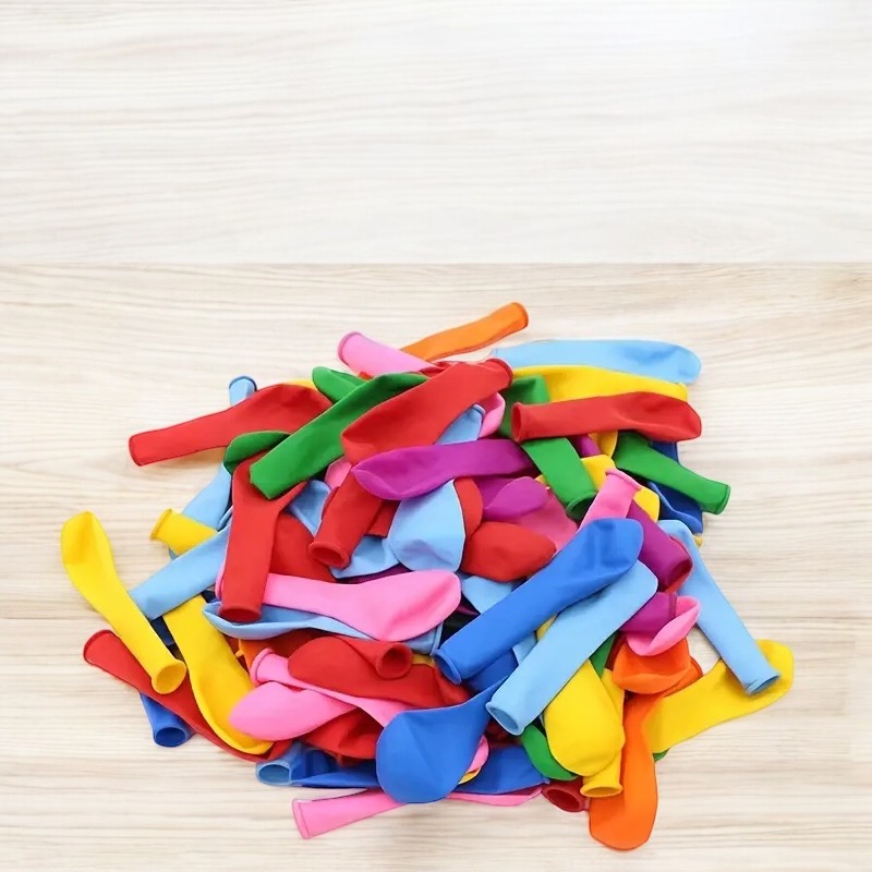 IMG 0831 Okrugli šareni lateks baloni za vodene igre, 100/1